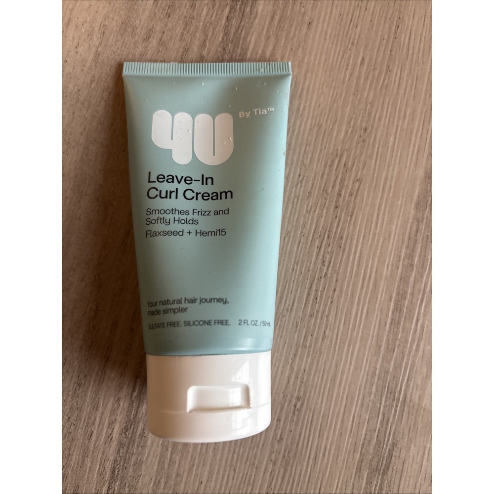 4U By Tia Leave In Curl Cream 2 Fl Oz Travel Size New Sealed 850044339105